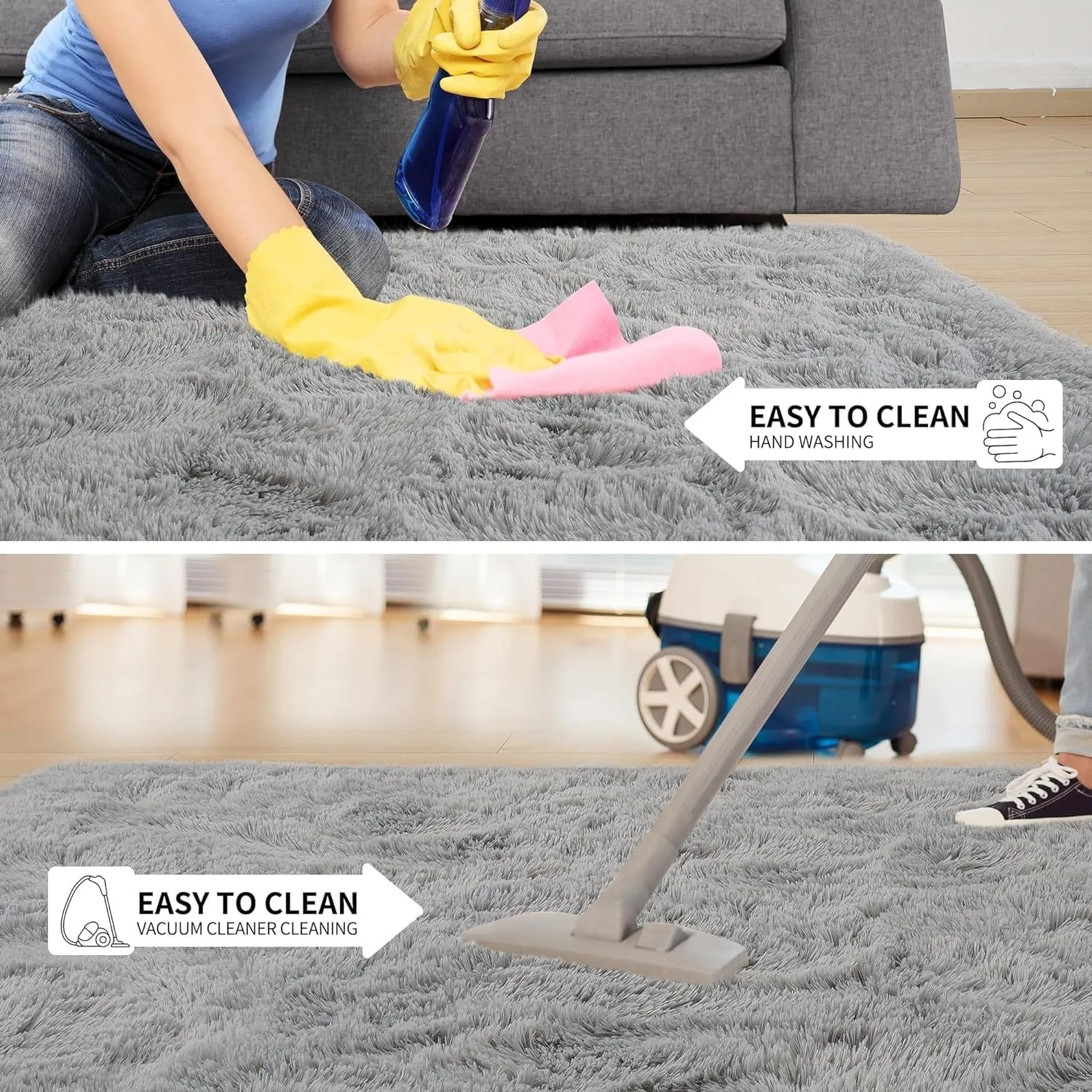 Large Size Home Decor Carpet Washable Nursery Area Rug - 8' x 10'