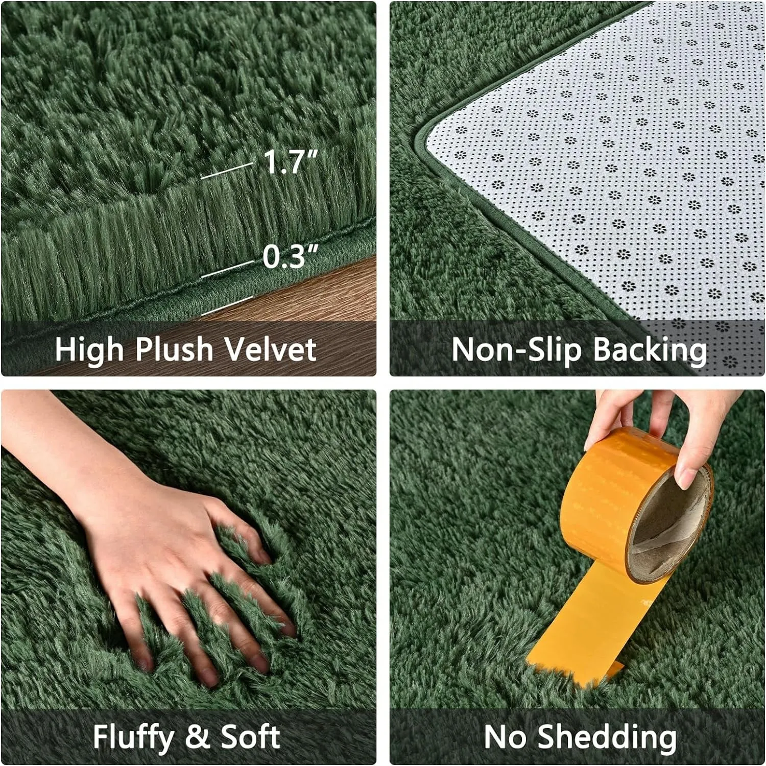 Large Size Home Decor Carpet Washable Nursery Area Rug - 8' x 10'
