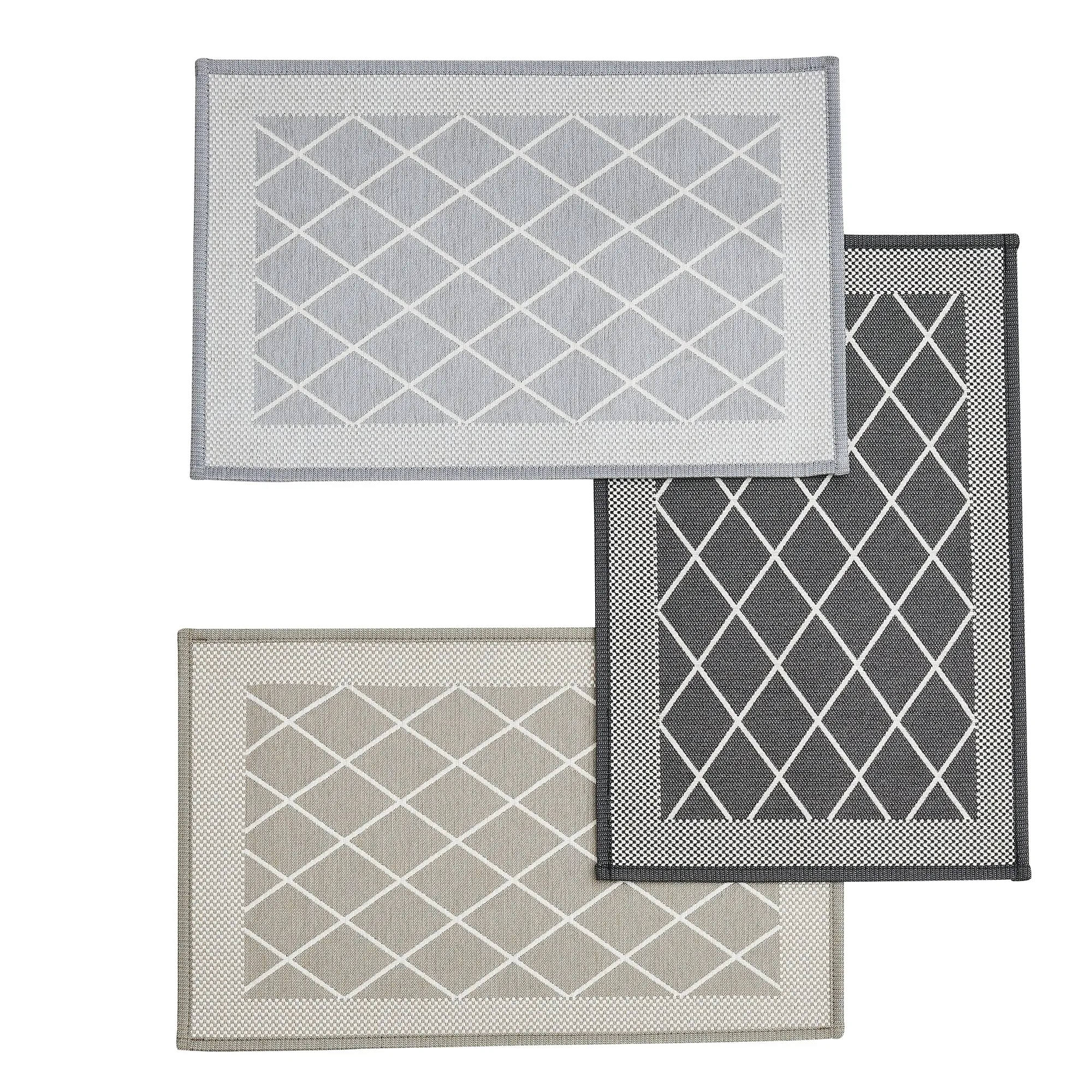 Linery & Co. Machine Washable Slip Resistant Bordered 2 Pack Accent Rugs