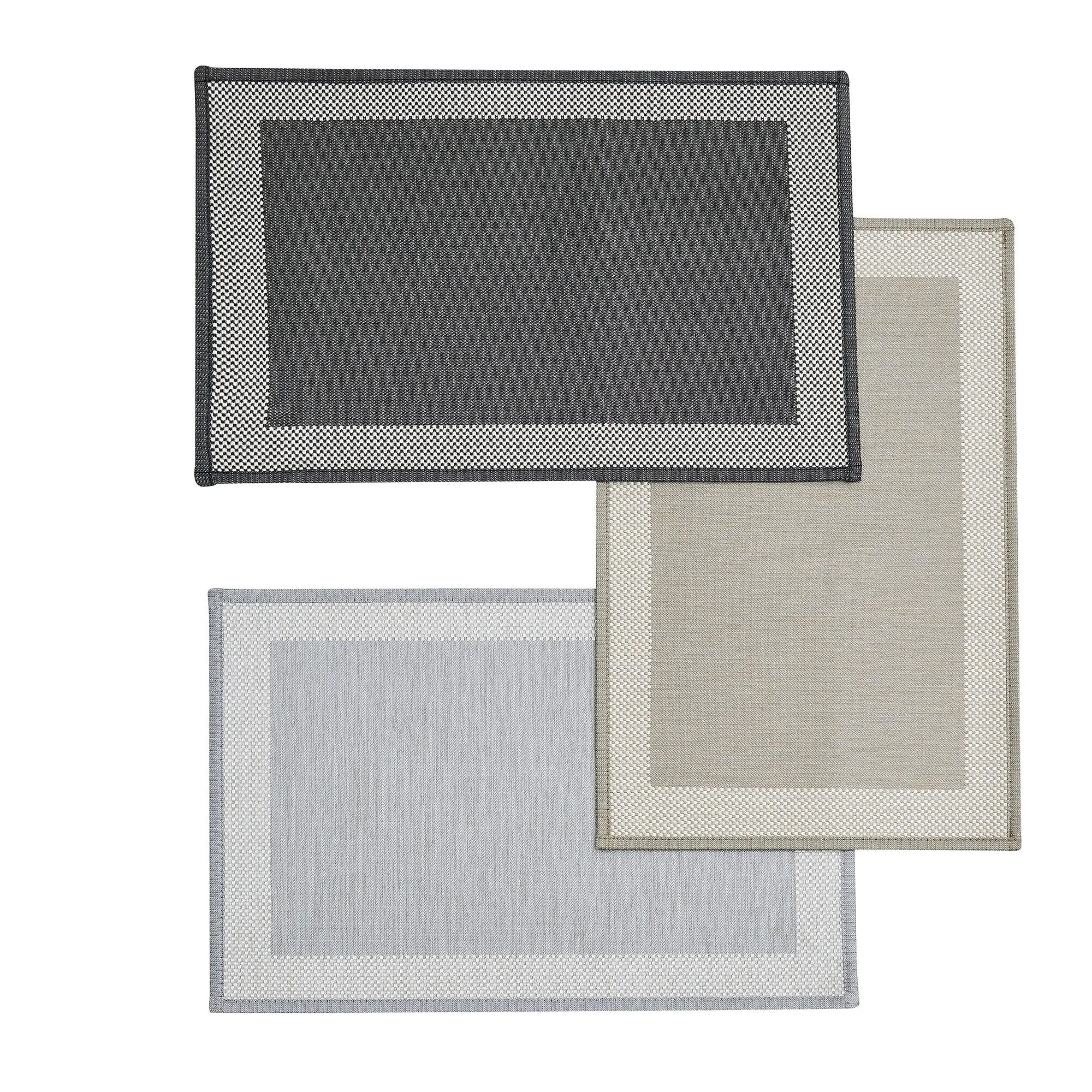 Linery & Co. Machine Washable Slip Resistant Bordered 2 Pack Accent Rugs