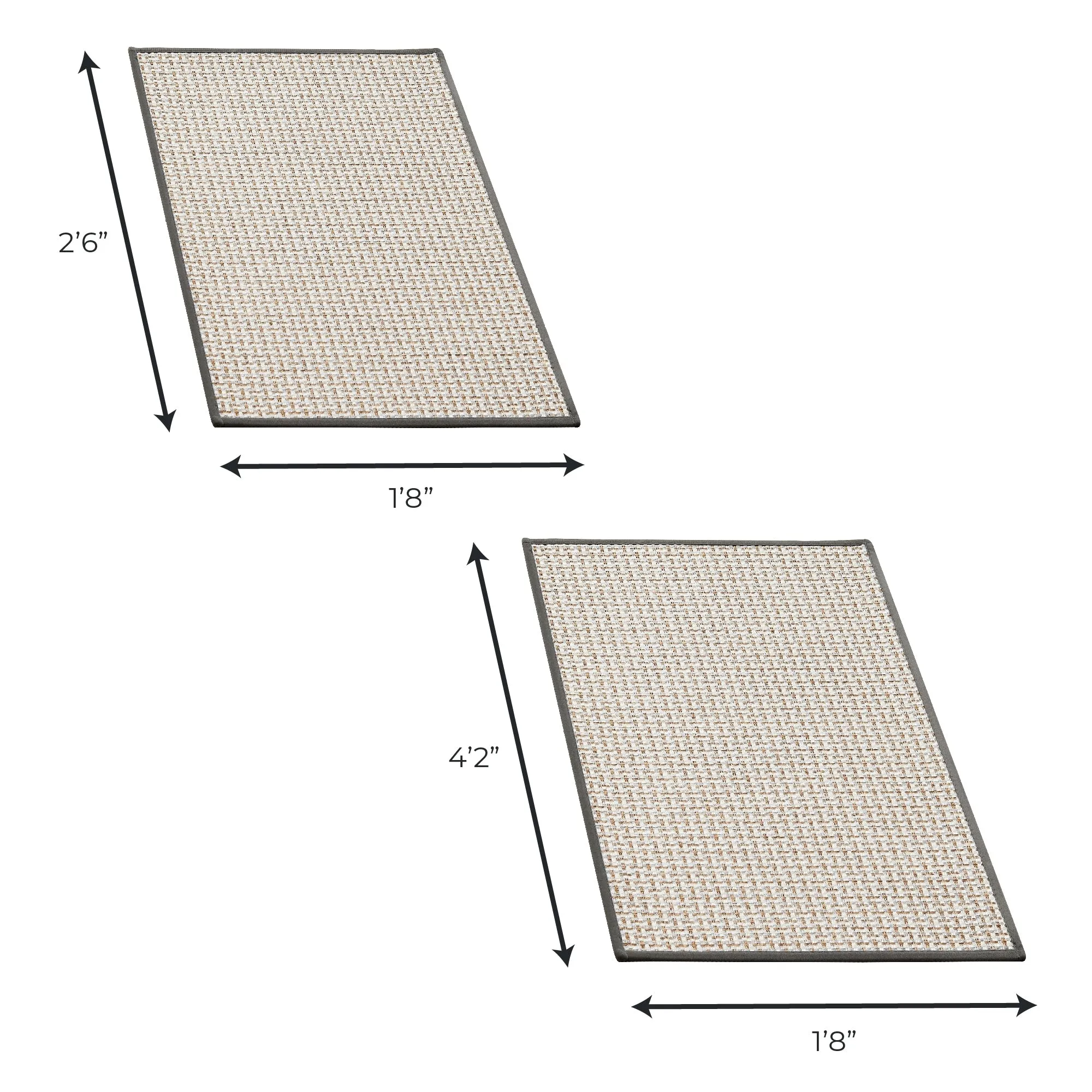 Linery & Co. Machine Washable Slip Resistant Bordered 2 Pack Accent Rugs