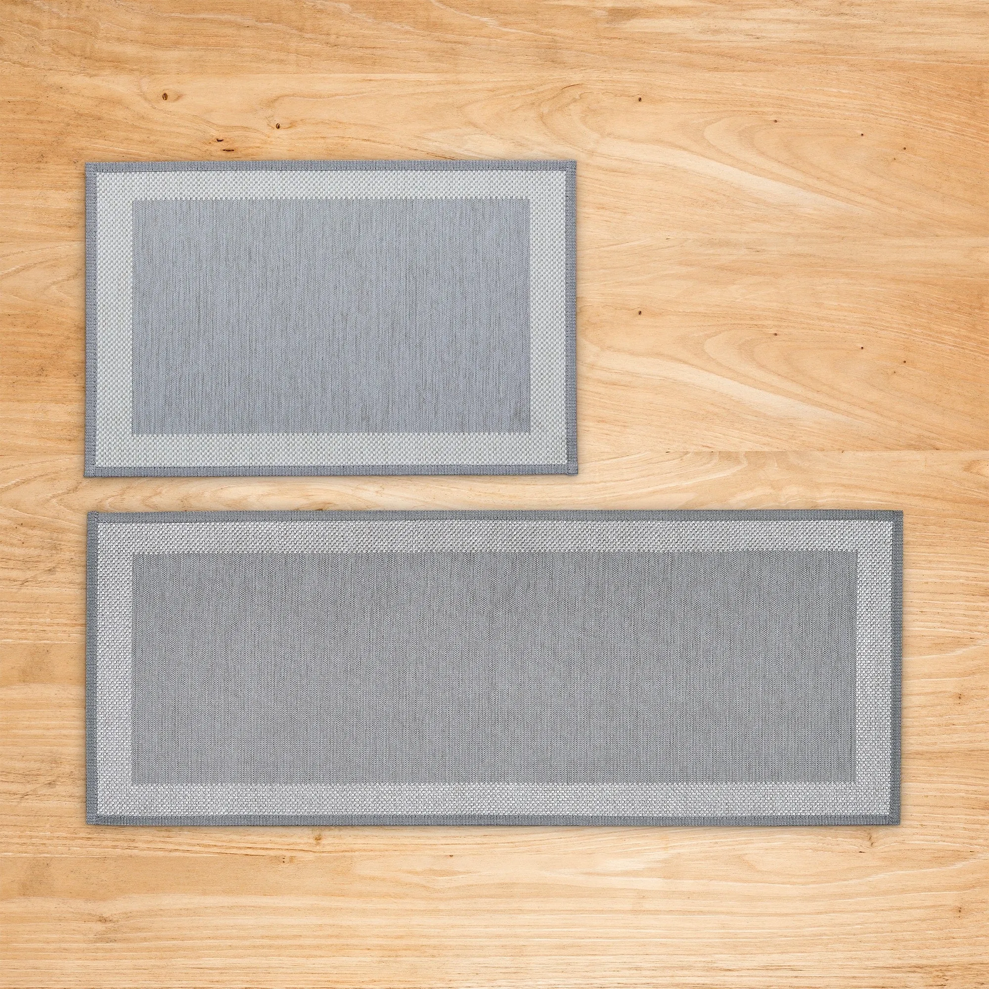 Linery & Co. Machine Washable Slip Resistant Bordered 2 Pack Accent Rugs