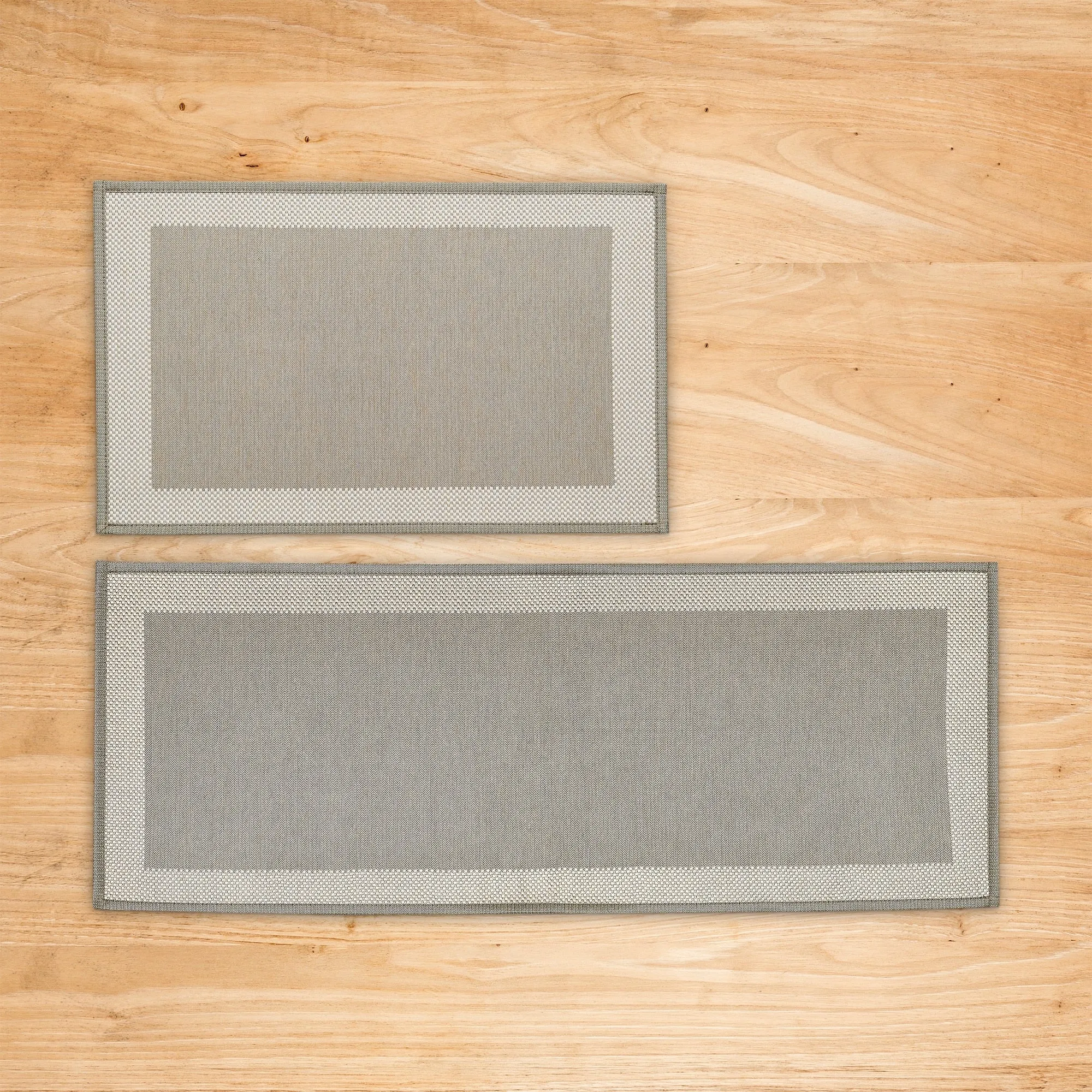 Linery & Co. Machine Washable Slip Resistant Bordered 2 Pack Accent Rugs
