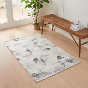Linery & Co. Machine Washable Slip Resistant Geometric Printed Accent Rugs