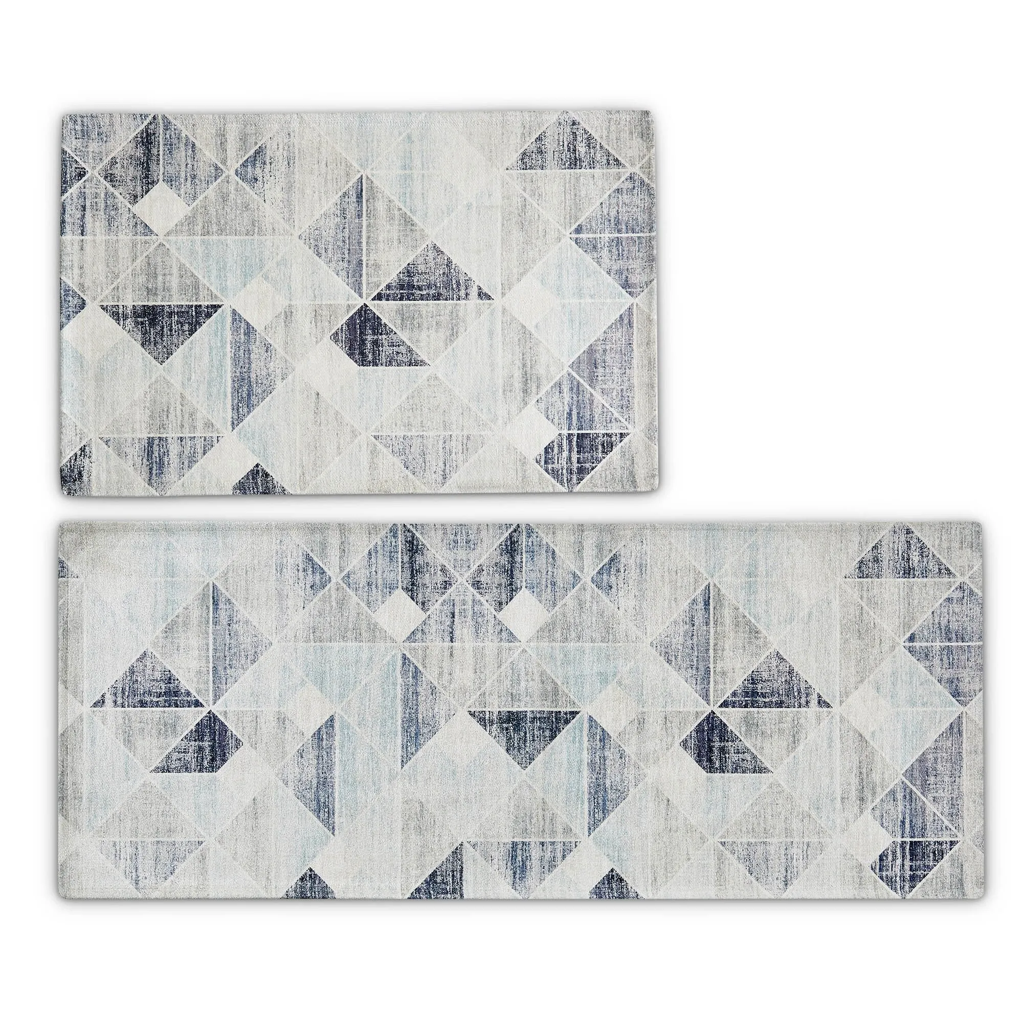 Linery & Co. Machine Washable Slip Resistant Geometric Printed Accent Rugs