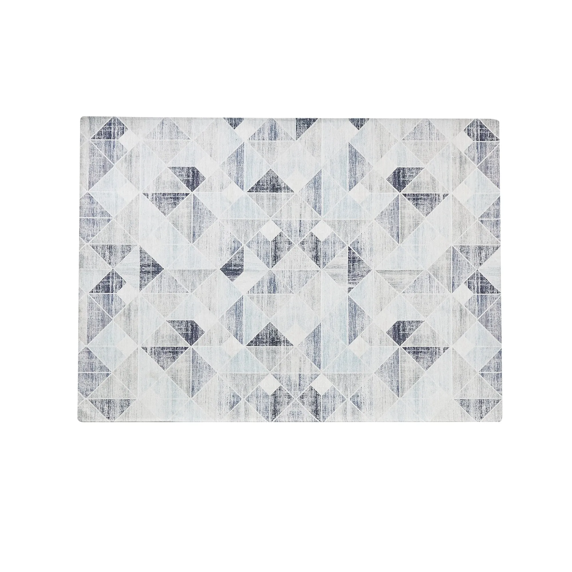 Linery & Co. Machine Washable Slip Resistant Geometric Printed Accent Rugs