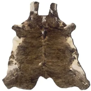 Linon Cowhide Medium Brindle Full Skin Rug - Full Skin