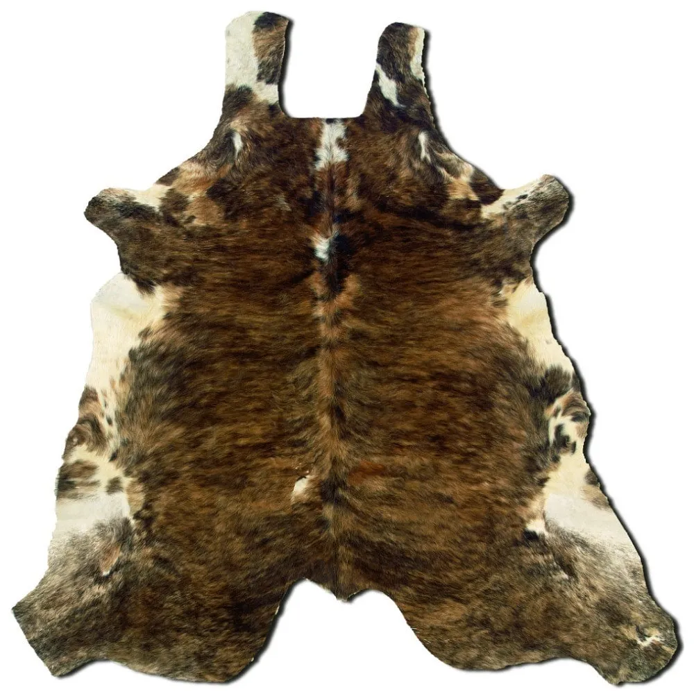Linon Cowhide Medium Brindle Full Skin Rug - Full Skin