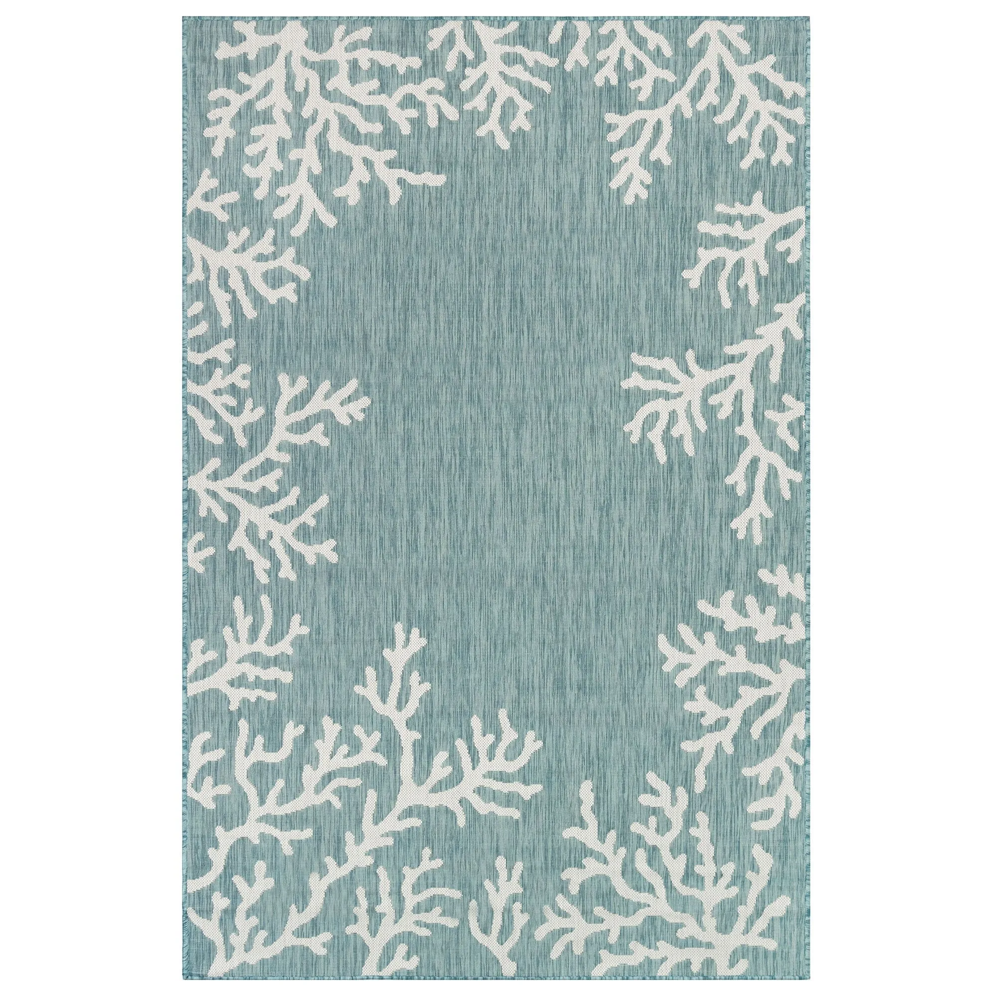 Liora Manne Carmel Coral Border Indoor/Outdoor Area Rug