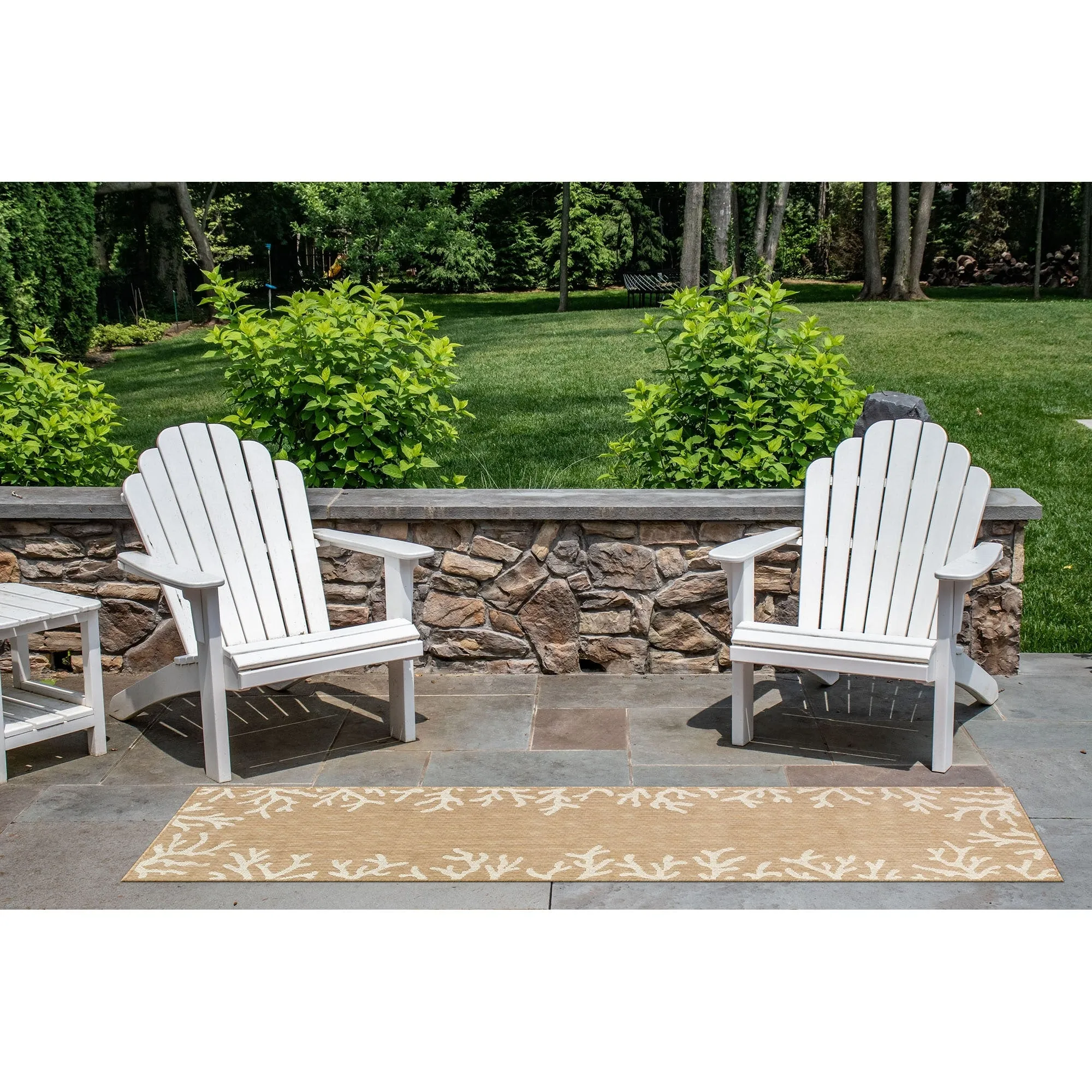 Liora Manne Carmel Coral Border Indoor/Outdoor Area Rug