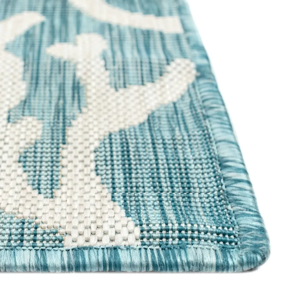 Liora Manne Carmel Coral Border Indoor/Outdoor Area Rug