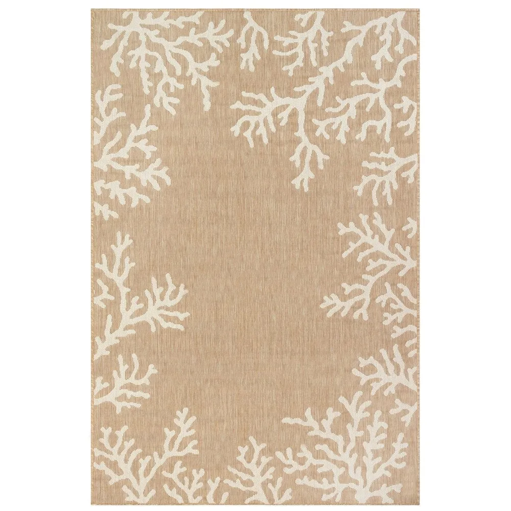Liora Manne Carmel Coral Border Indoor/Outdoor Area Rug
