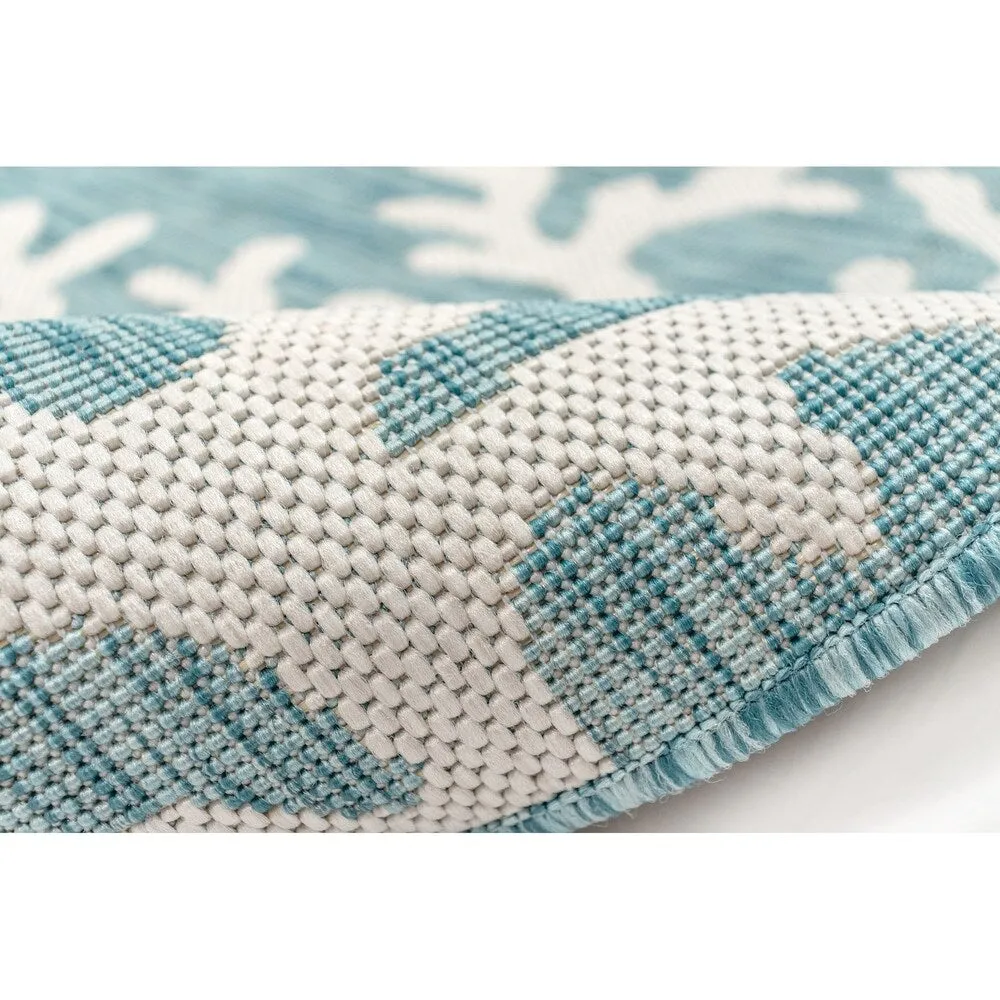 Liora Manne Carmel Coral Border Indoor/Outdoor Area Rug