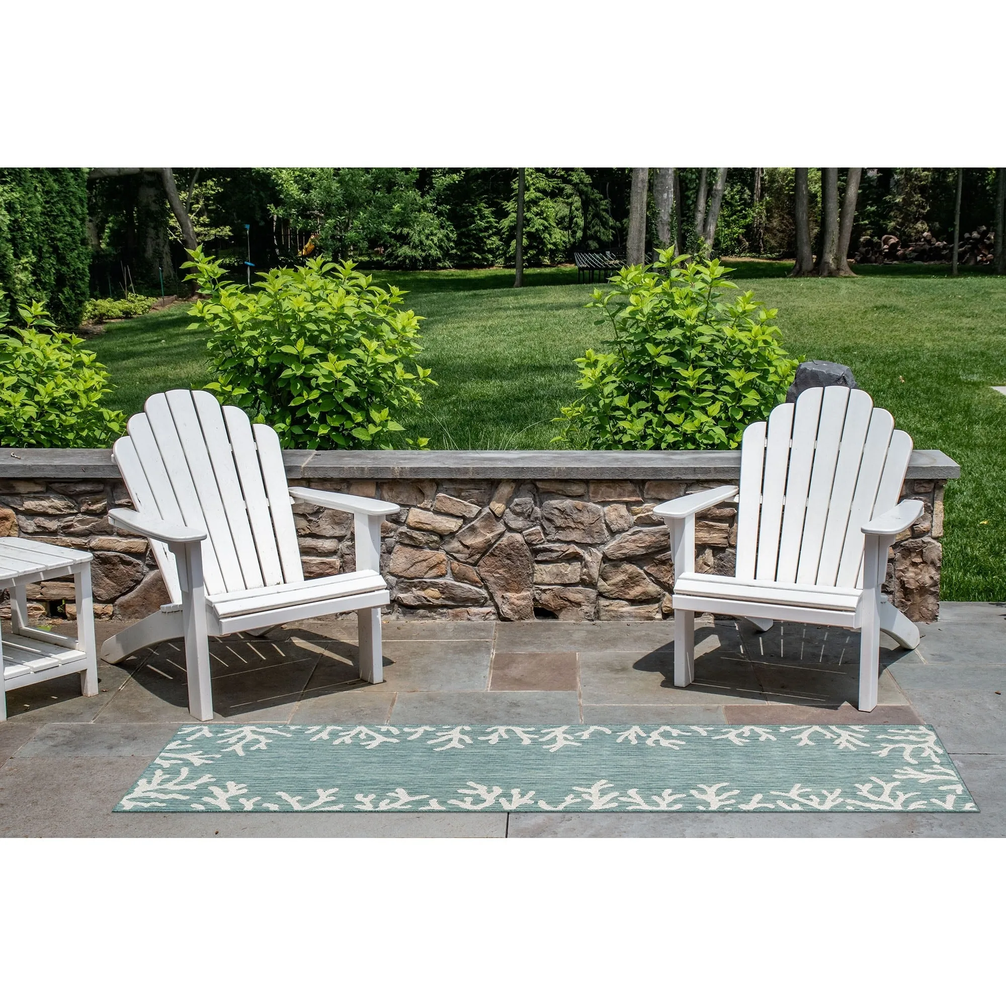 Liora Manne Carmel Coral Border Indoor/Outdoor Area Rug