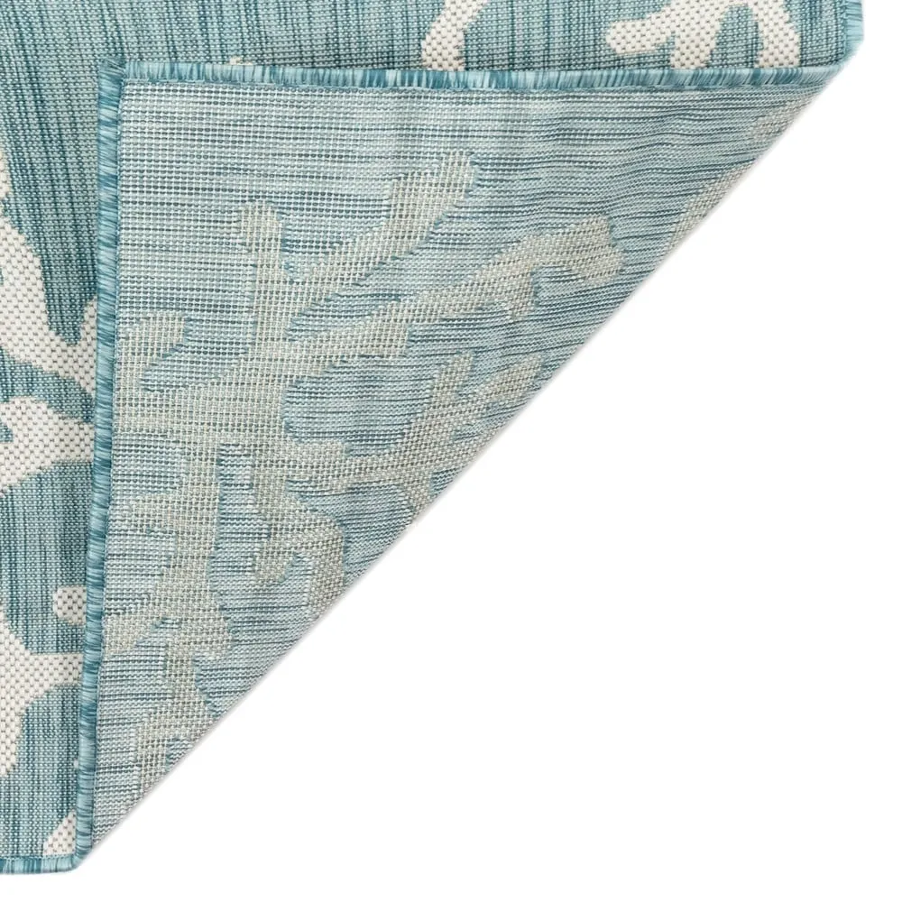 Liora Manne Carmel Coral Border Indoor/Outdoor Area Rug