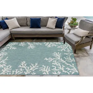 Liora Manne Carmel Coral Border Indoor/Outdoor Area Rug