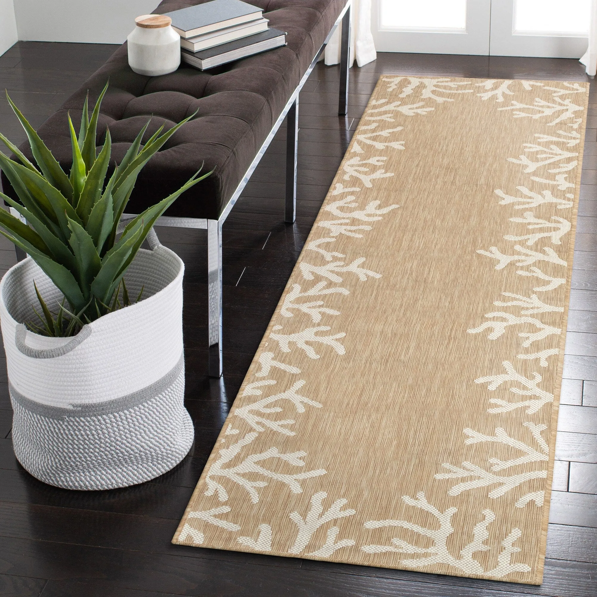 Liora Manne Carmel Coral Border Indoor/Outdoor Area Rug