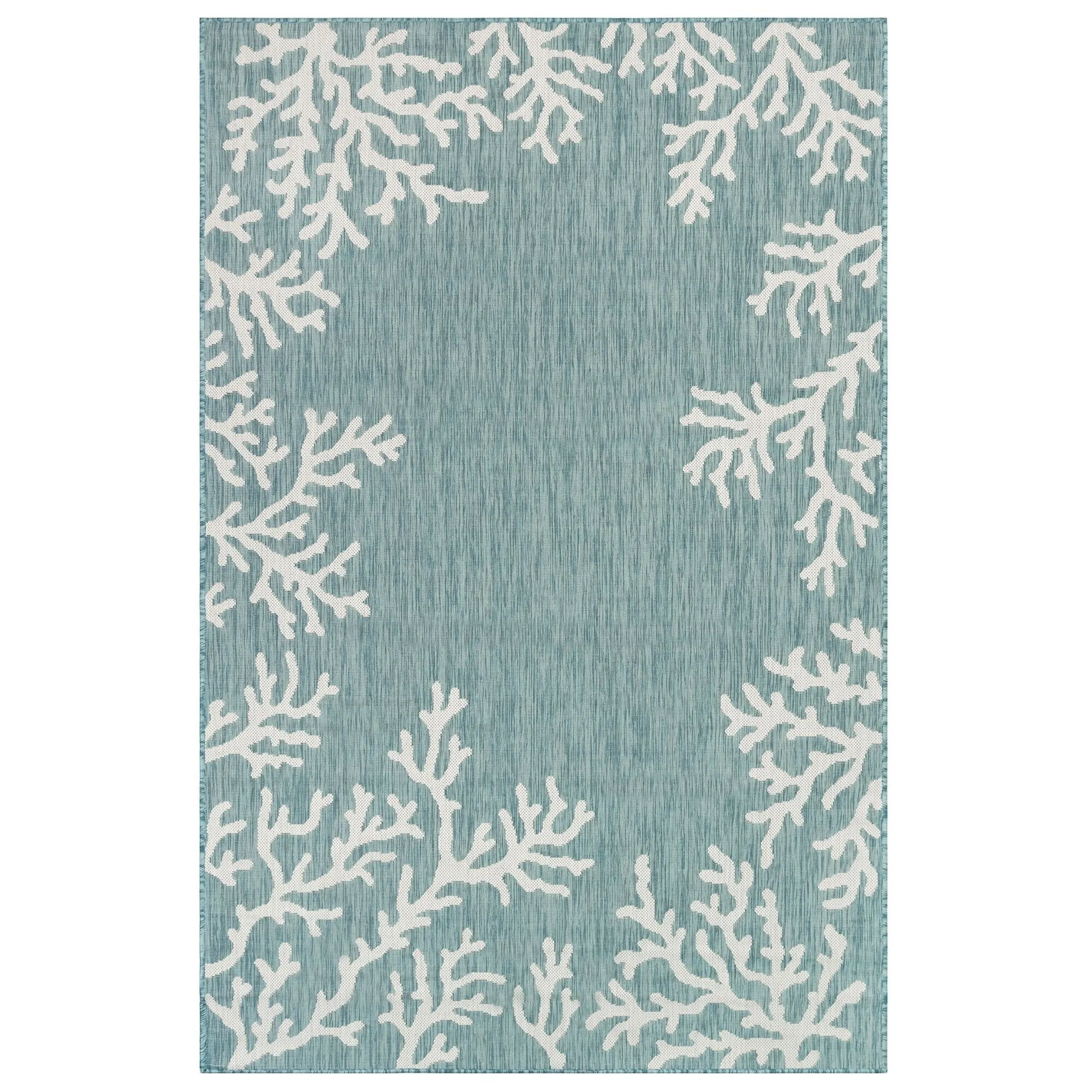 Liora Manne Carmel Coral Border Indoor/Outdoor Area Rug