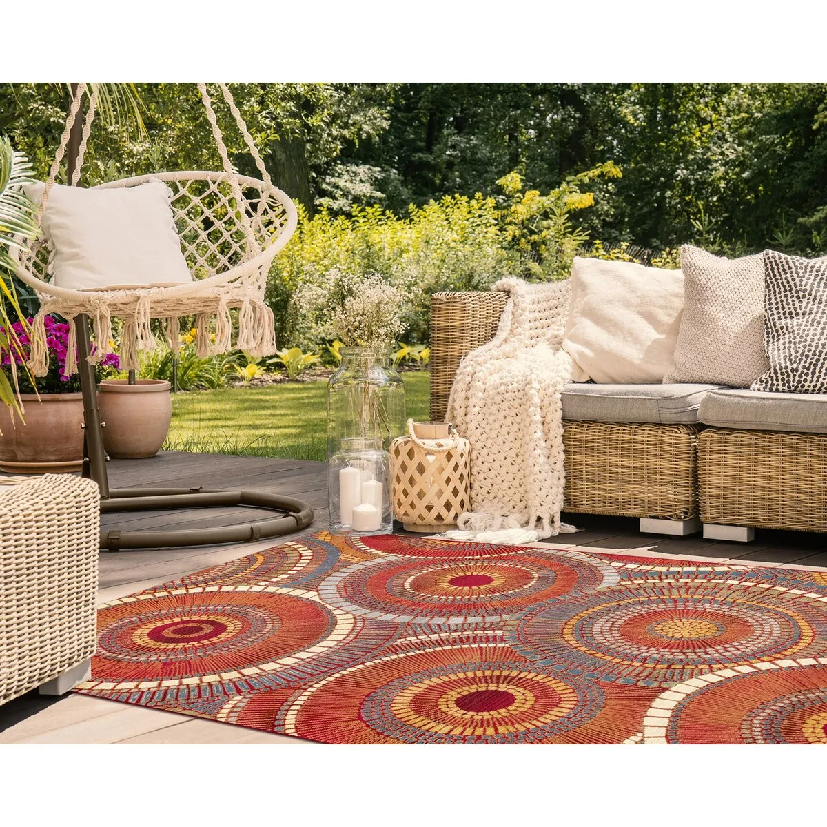 Liora Manne Marina Circles Indoor/Outdoor Area Rug