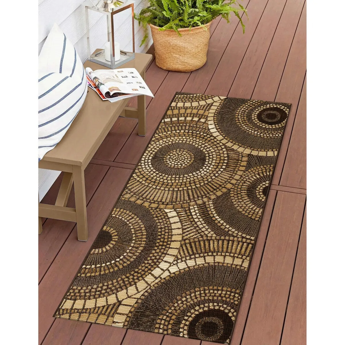 Liora Manne Marina Circles Indoor/Outdoor Area Rug