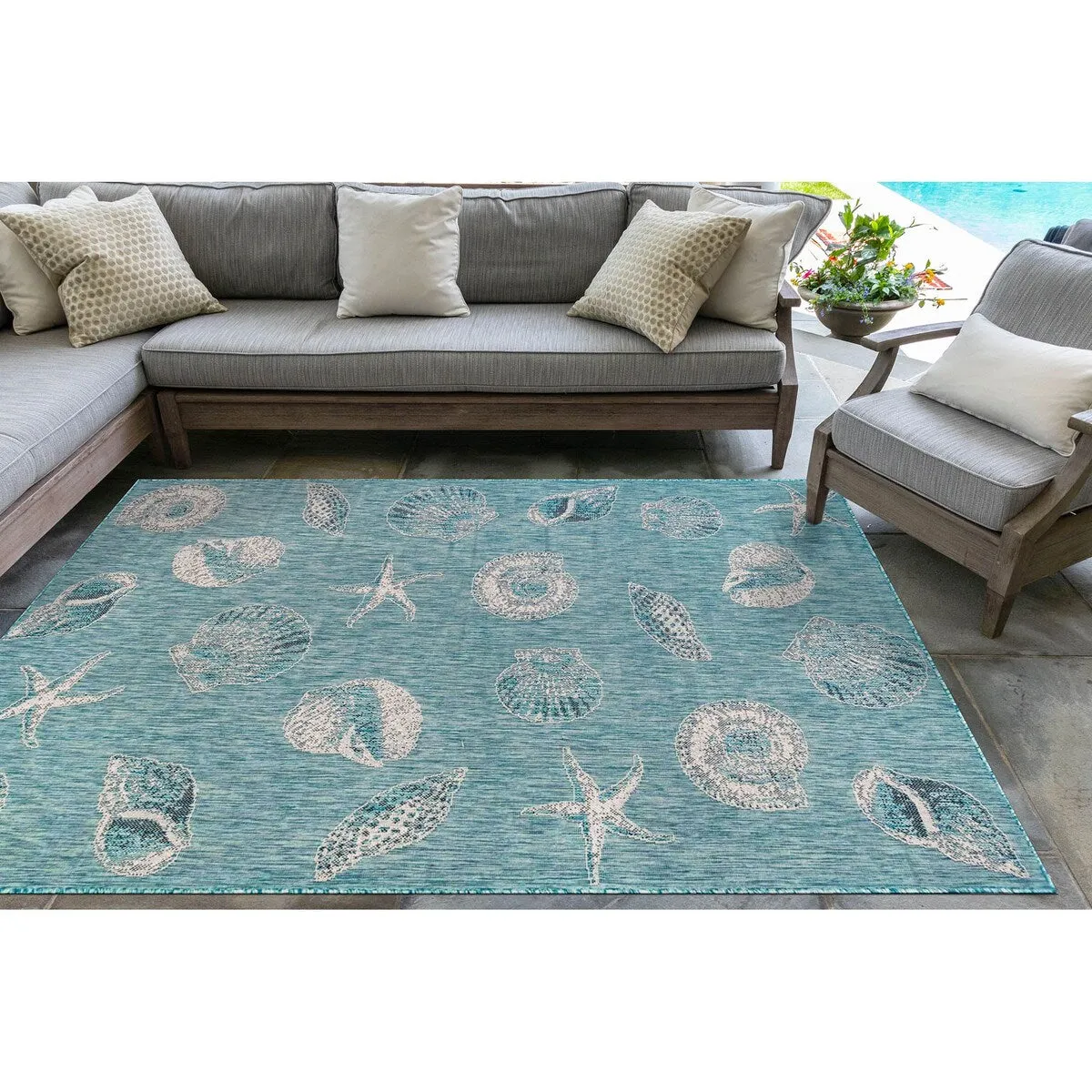 Liora Manne Marina Circles Indoor/Outdoor Area Rug