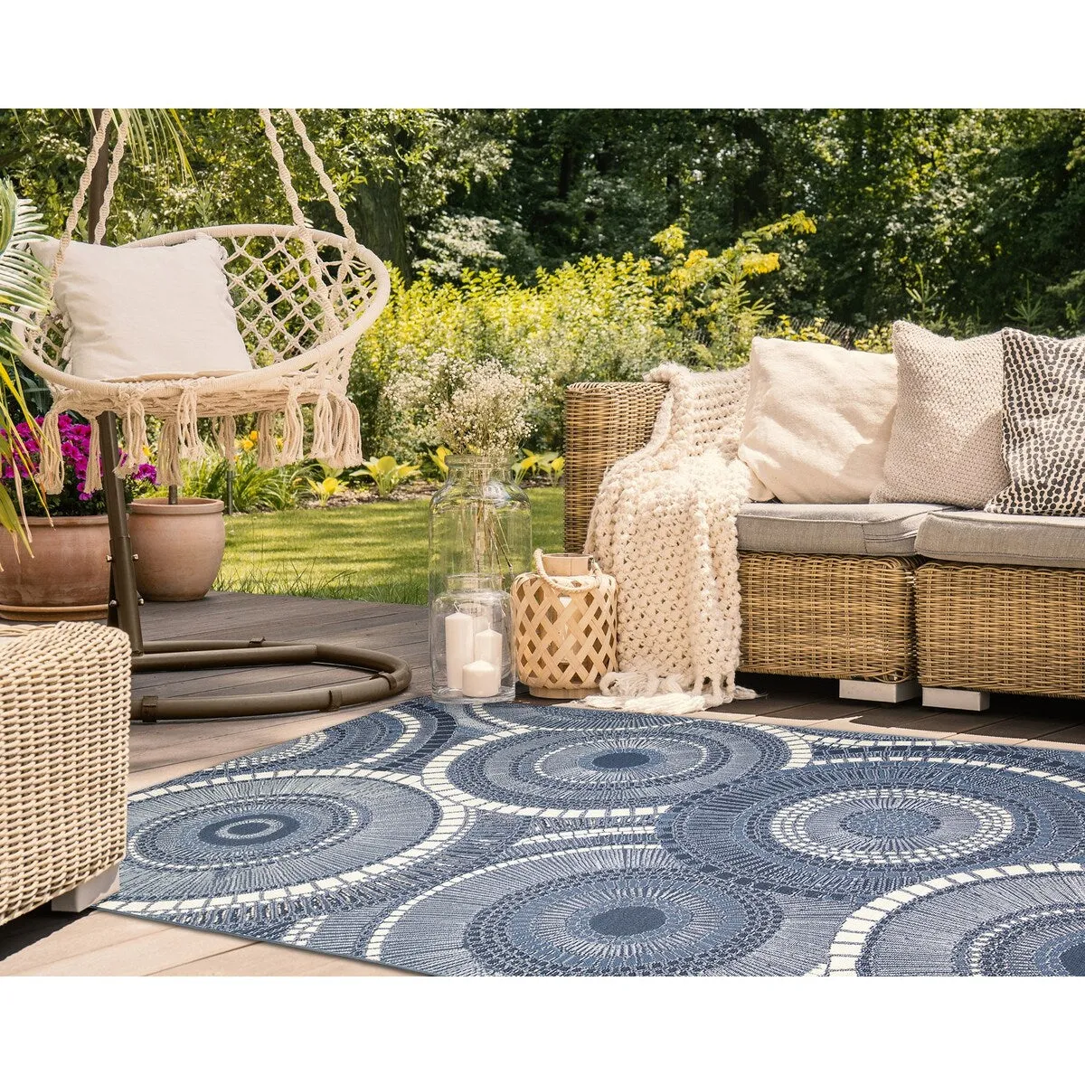 Liora Manne Marina Circles Indoor/Outdoor Area Rug