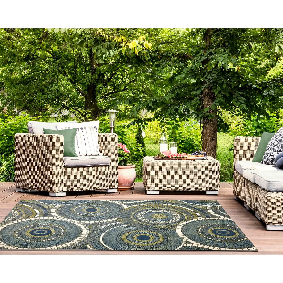 Liora Manne Marina Circles Indoor/Outdoor Area Rug