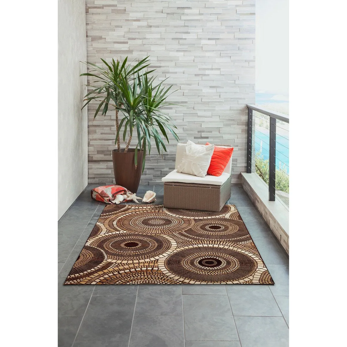 Liora Manne Marina Circles Indoor/Outdoor Area Rug