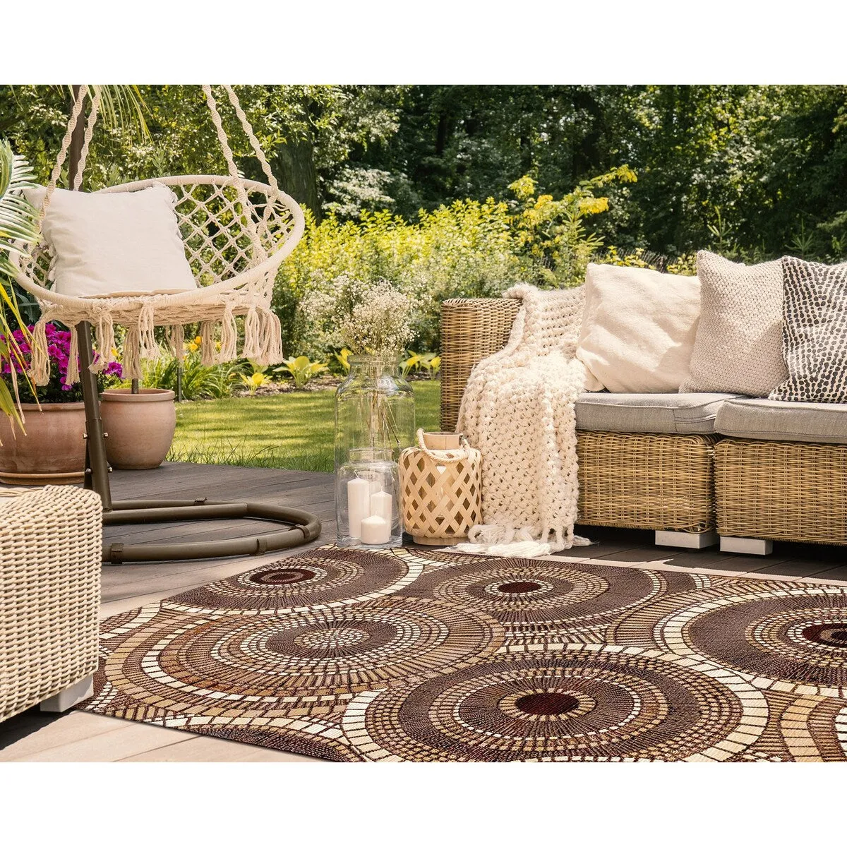 Liora Manne Marina Circles Indoor/Outdoor Area Rug