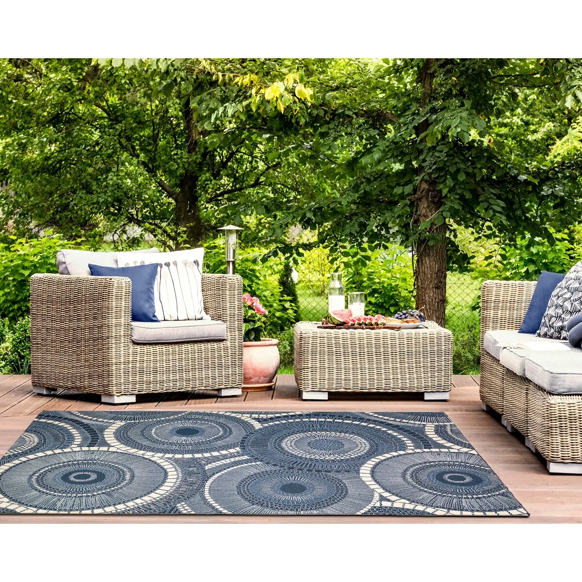 Liora Manne Marina Circles Indoor/Outdoor Area Rug