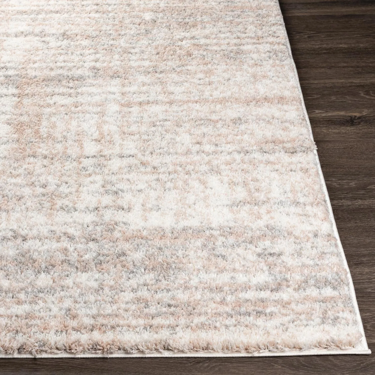 Livabliss Alonzo Plush Heathered Stripe Area Rug
