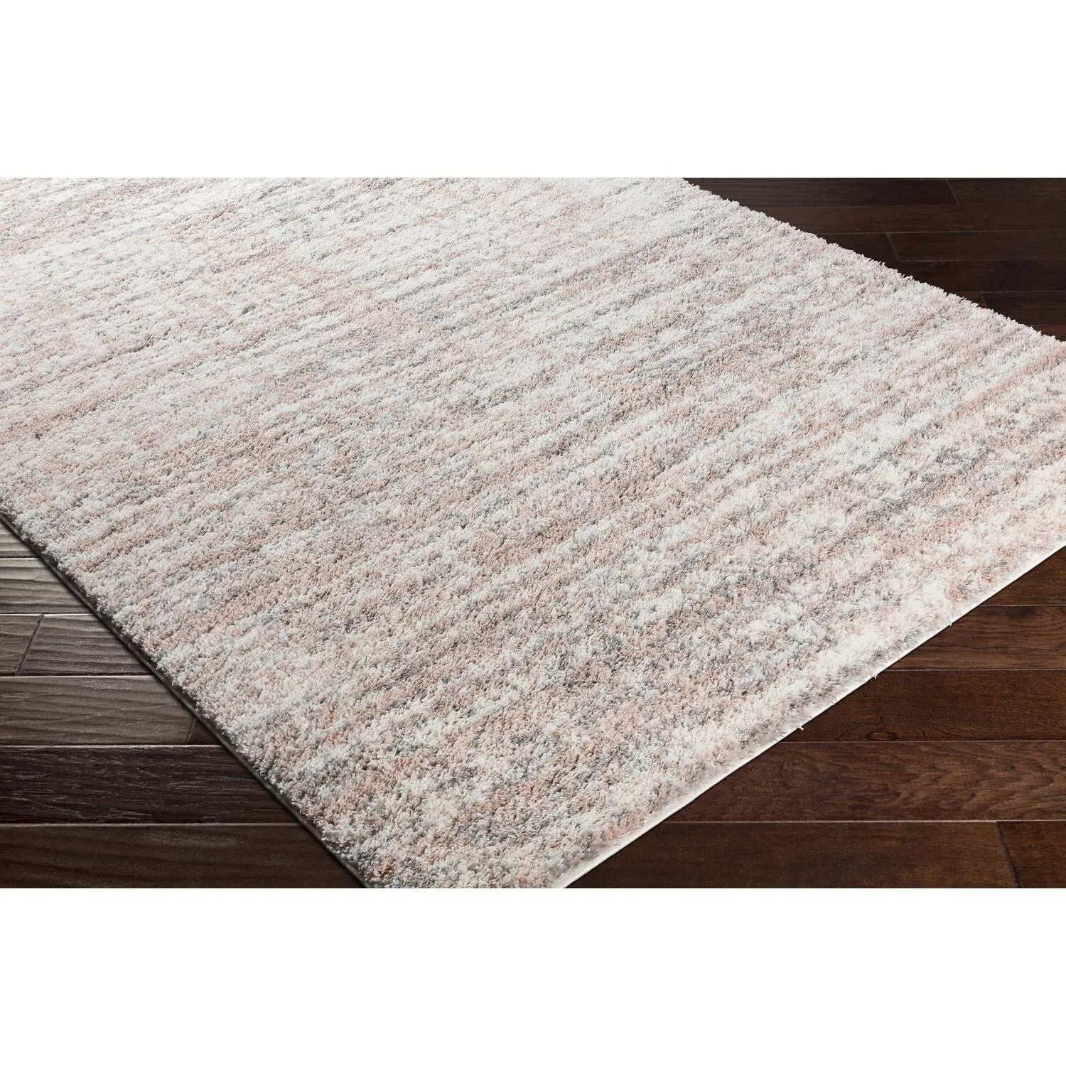 Livabliss Alonzo Plush Heathered Stripe Area Rug