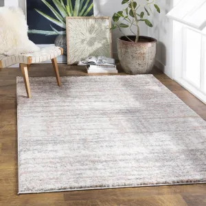 Livabliss Alonzo Plush Heathered Stripe Area Rug