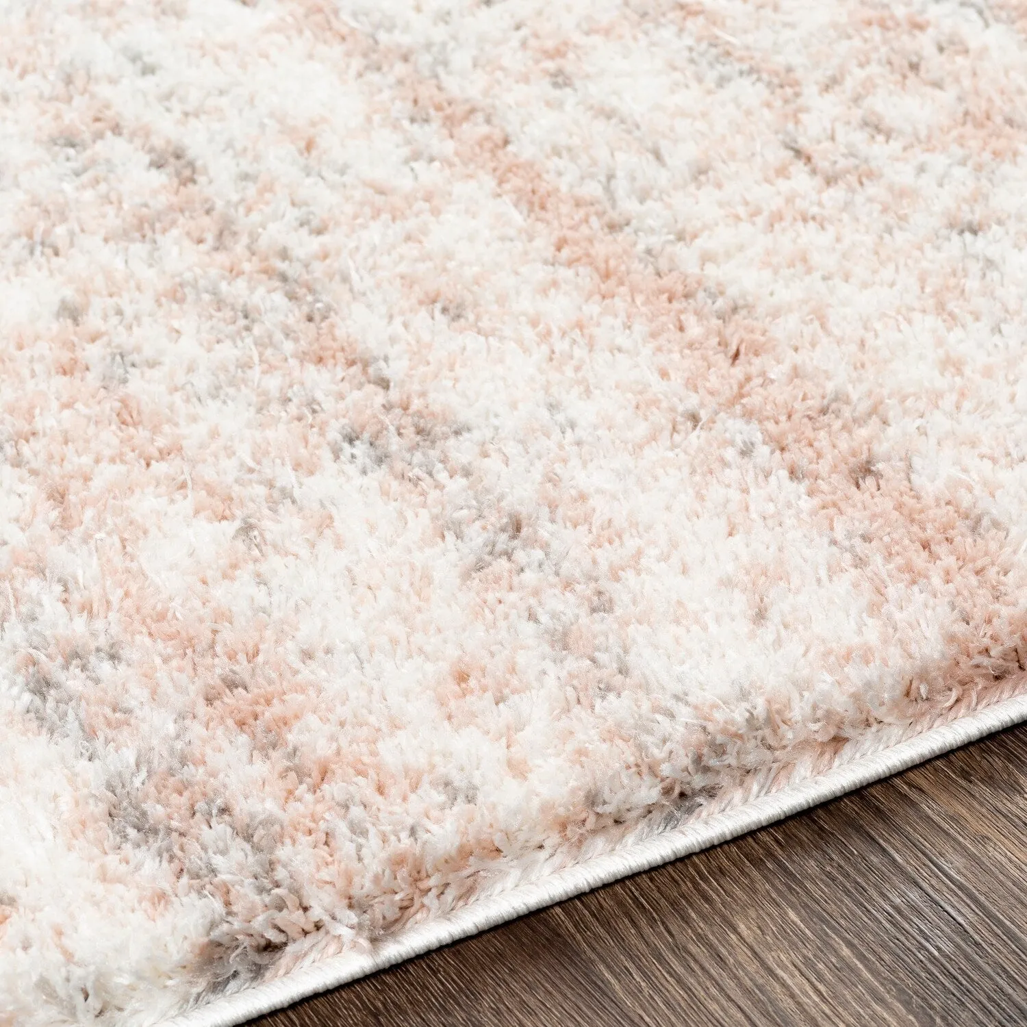 Livabliss Alonzo Plush Heathered Stripe Area Rug