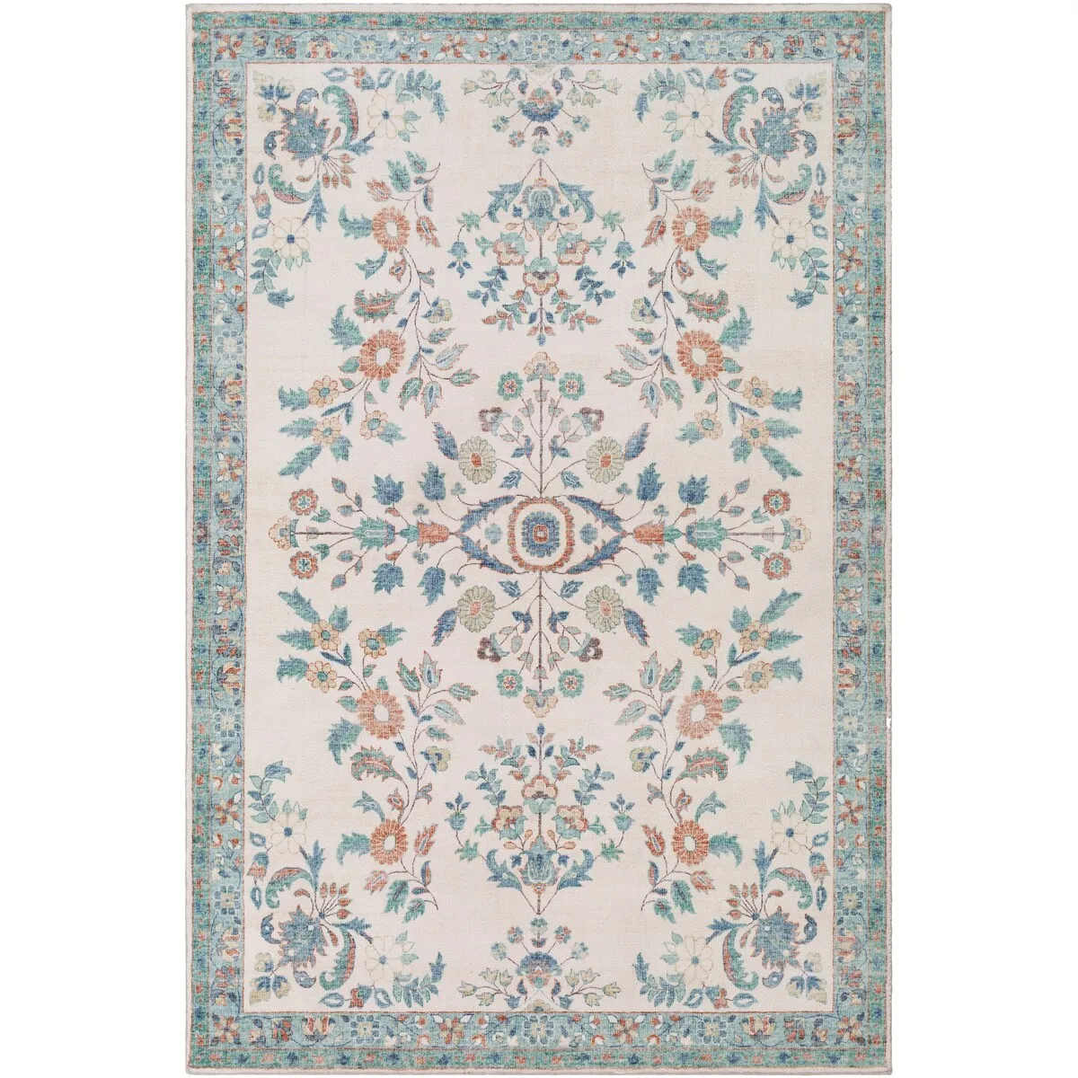 Livabliss Arrietty Vintage Floral Oriental Area Rug