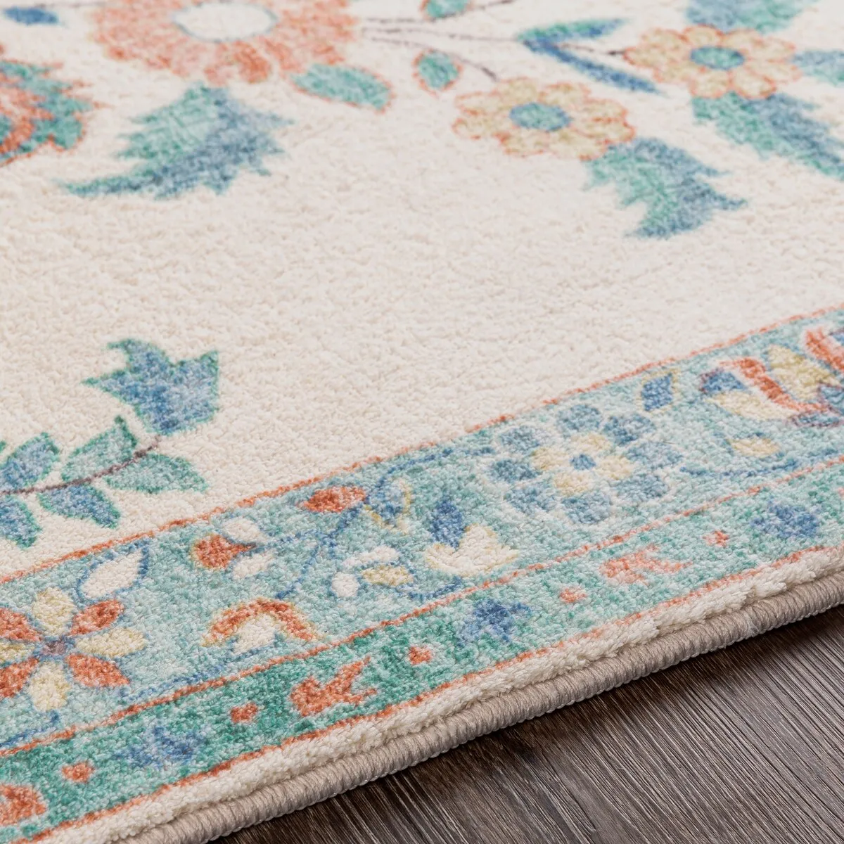 Livabliss Arrietty Vintage Floral Oriental Area Rug