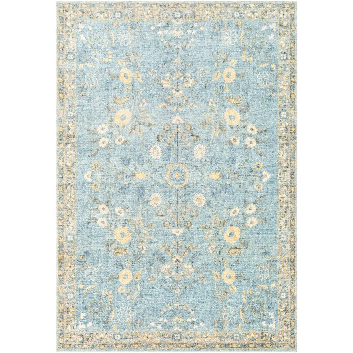 Livabliss Arrietty Vintage Floral Oriental Area Rug