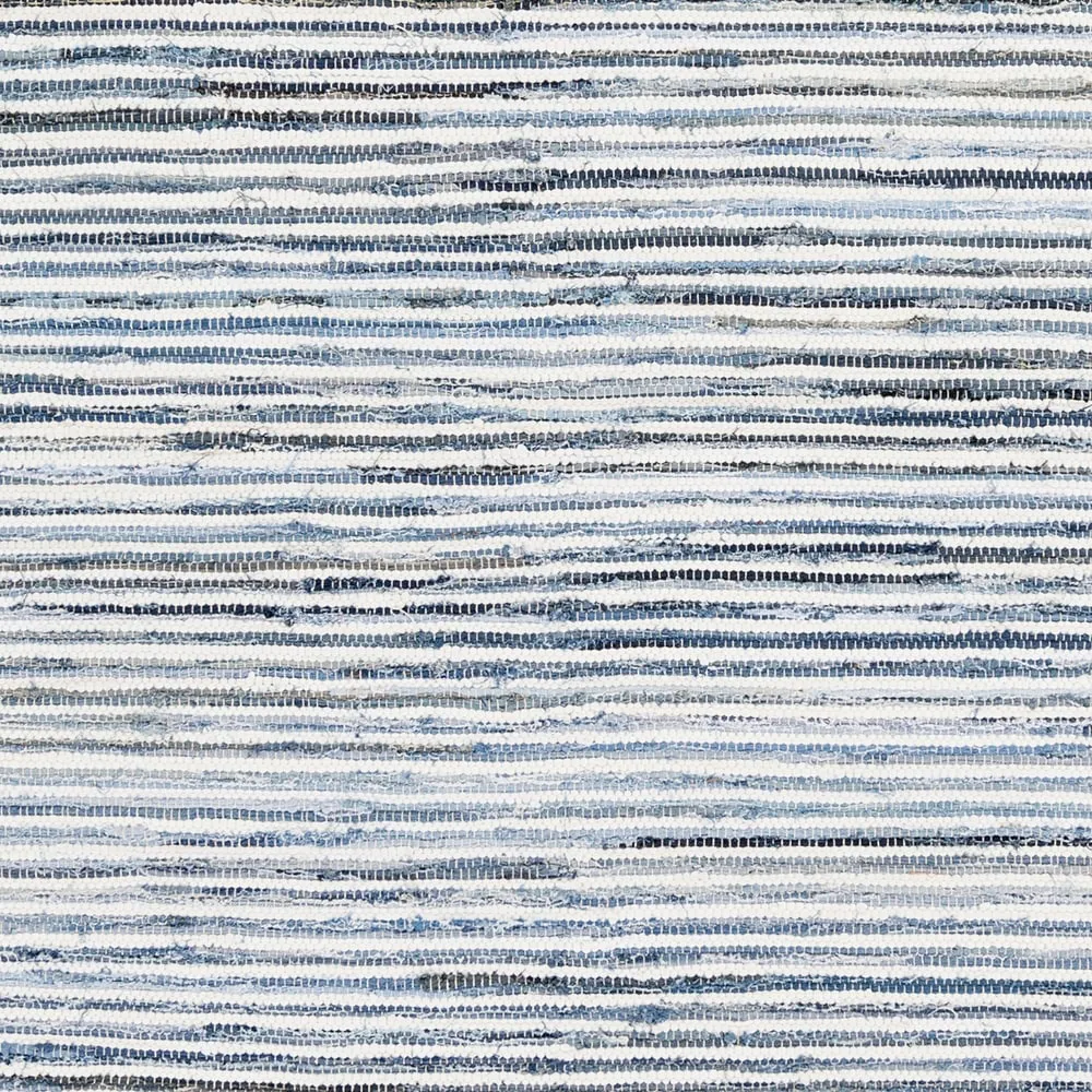 Livabliss Carabello Handmade Casual Denim Stripe Area Rug
