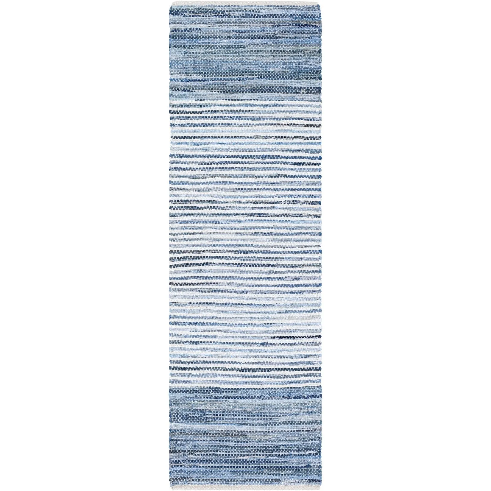 Livabliss Carabello Handmade Casual Denim Stripe Area Rug