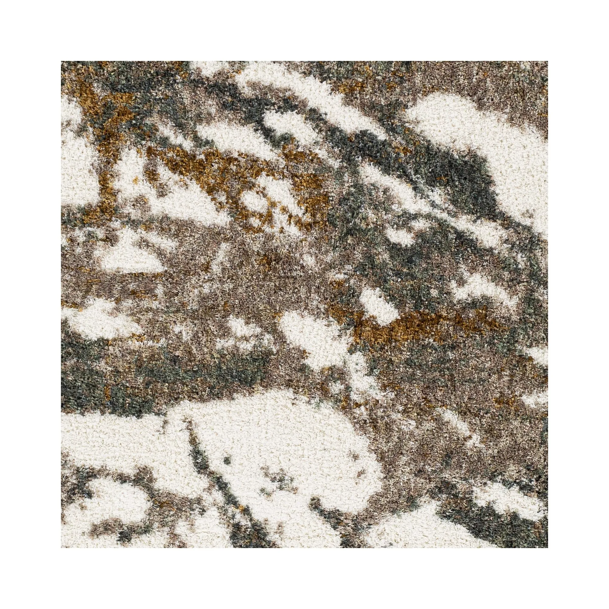 Livabliss Celestial Shag Abstract Splatter Pattern Shag Area Rug