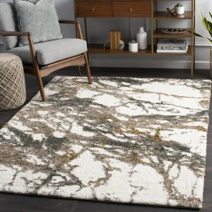 Livabliss Celestial Shag Abstract Splatter Pattern Shag Area Rug