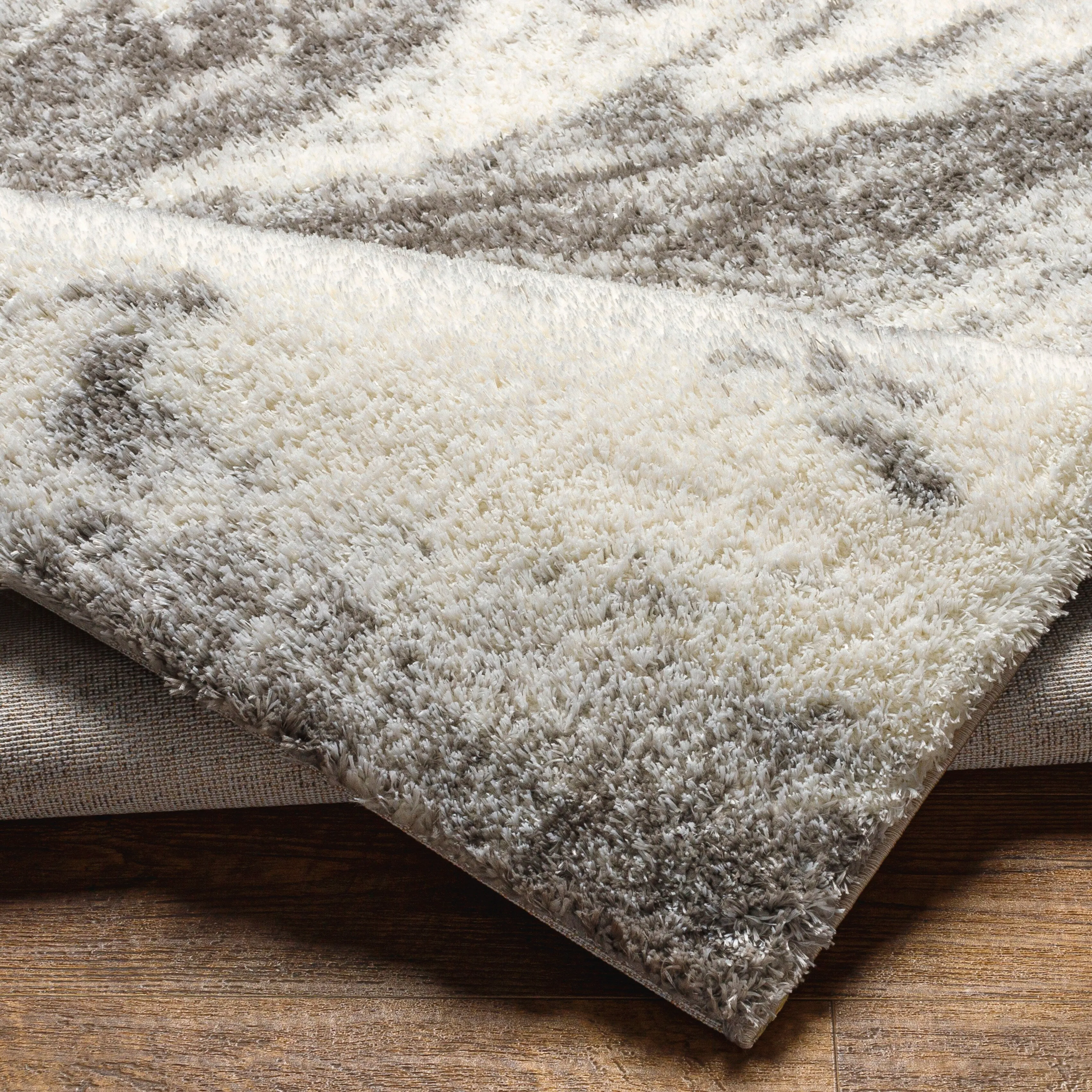 Livabliss Cloudy Abstract Swirl Plush Area Rug