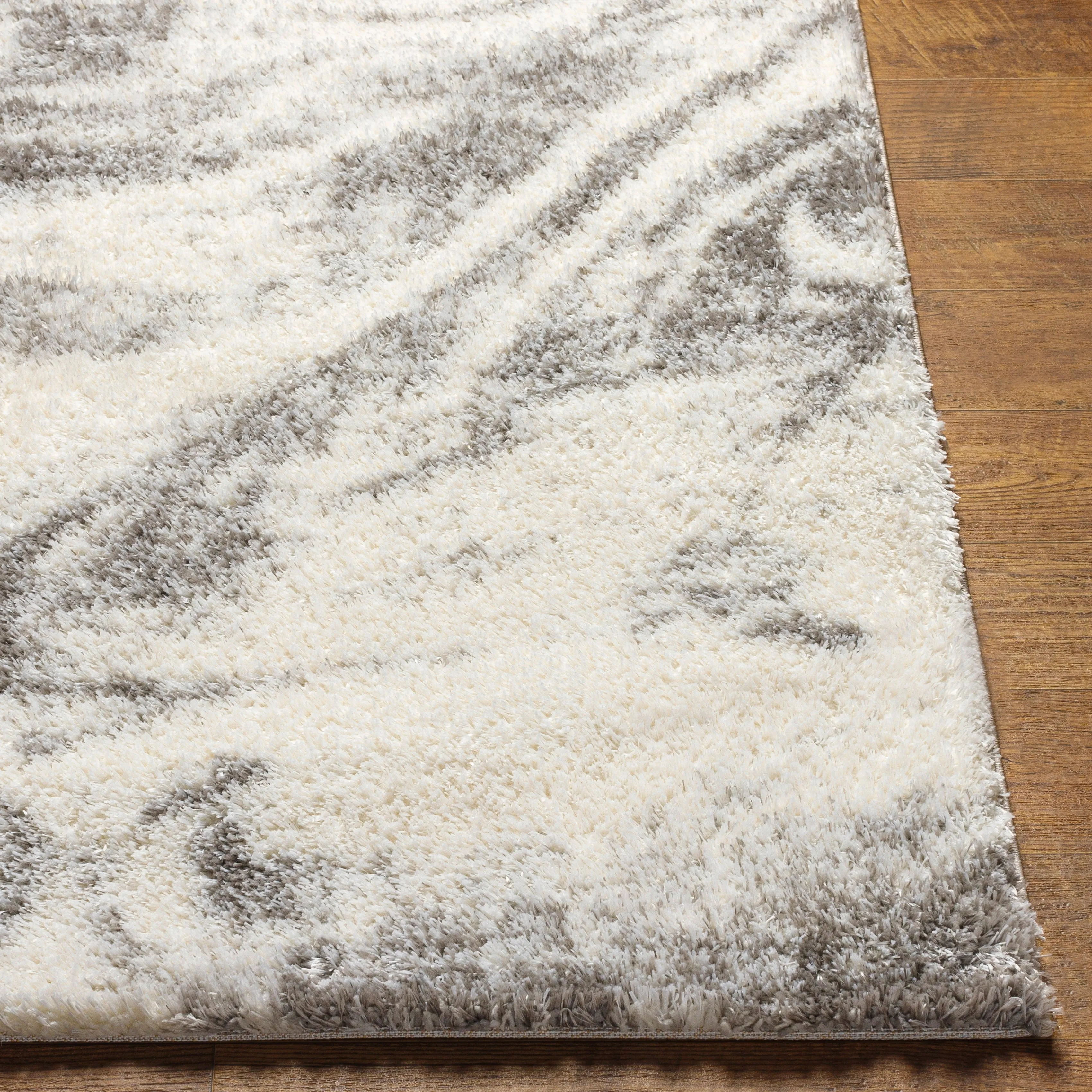 Livabliss Cloudy Abstract Swirl Plush Area Rug