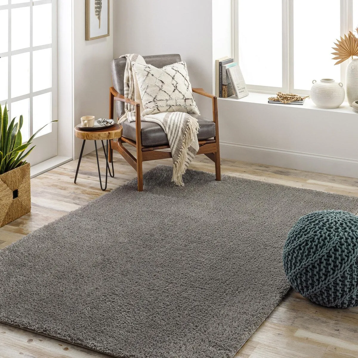 Livabliss Cloudy Shag Solid Plush Area Rug