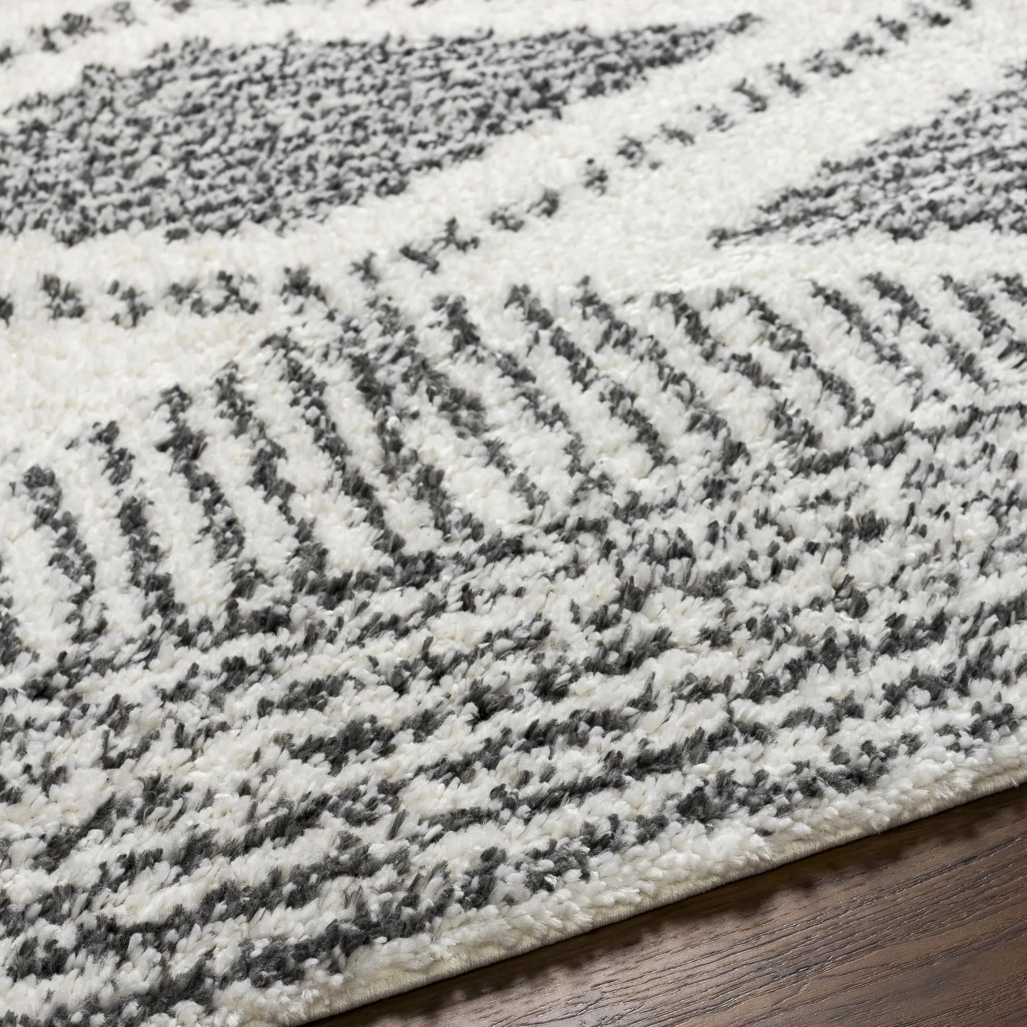 Livabliss Deluxe Shag Moroccan Tribal Area Rug