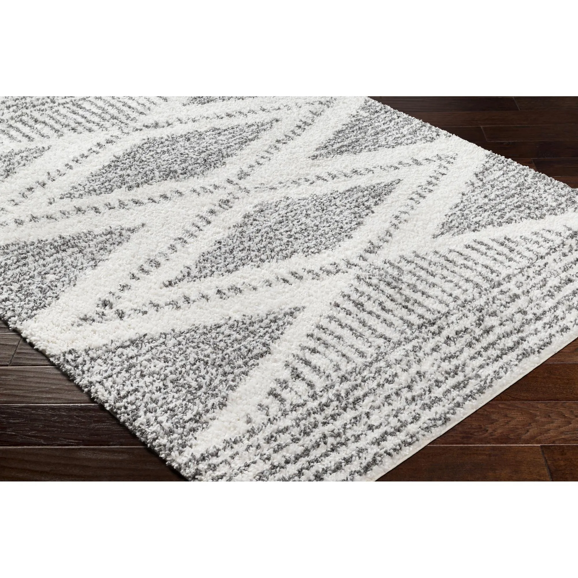 Livabliss Deluxe Shag Moroccan Tribal Area Rug