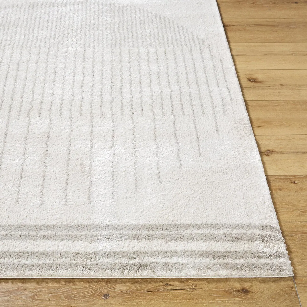 Livabliss Fossay Shag Global Stripe Washable Area Rug