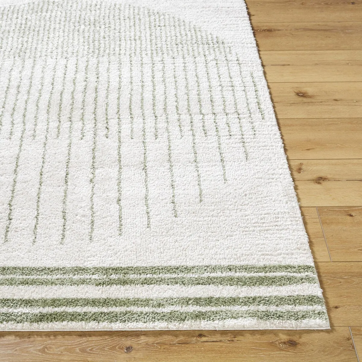 Livabliss Fossay Shag Global Stripe Washable Area Rug
