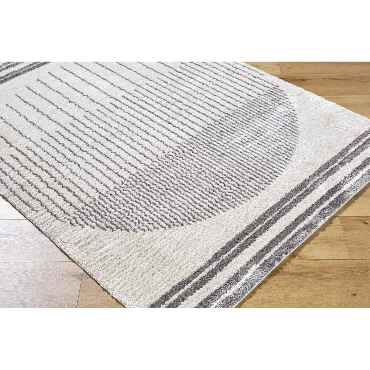 Livabliss Fossay Shag Global Stripe Washable Area Rug