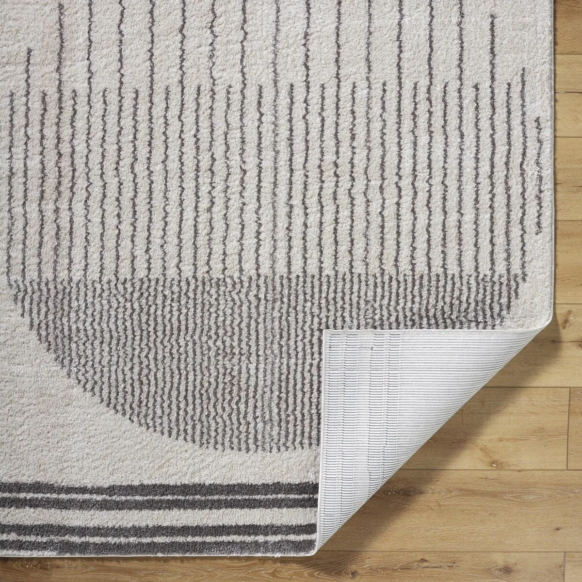 Livabliss Fossay Shag Global Stripe Washable Area Rug